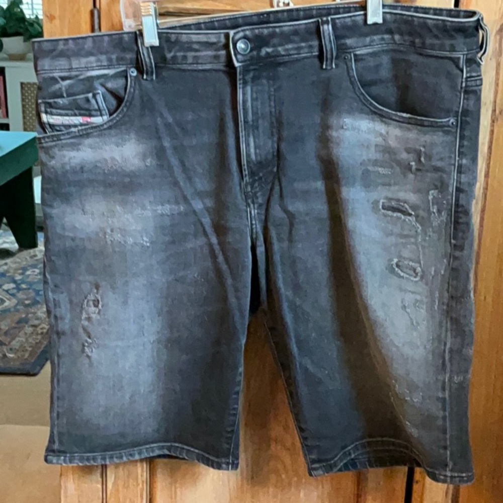 Diesel Men’s Black Denim Shorts